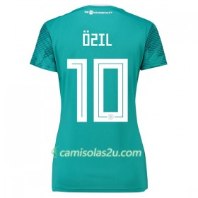 Camisolas de Futebol Alemanha Özil 10 Mulher Equipamento Alternativa Copa do Mundo 2018 Manga Curta